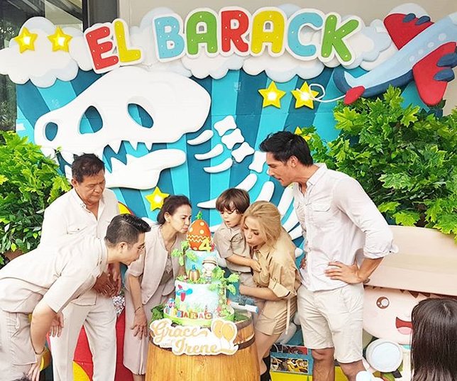 Jessica Iskandar gelar pesta ulang tahun untuk El Barack. Credit: instagram.com/inijedar