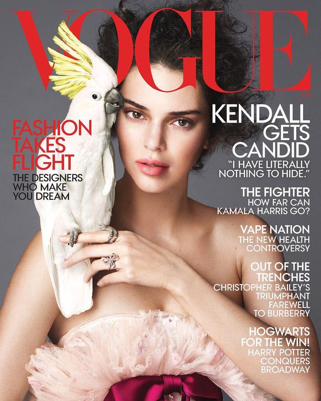 Kendall dalam Vogue April (instagram.com/voguemagazine/)