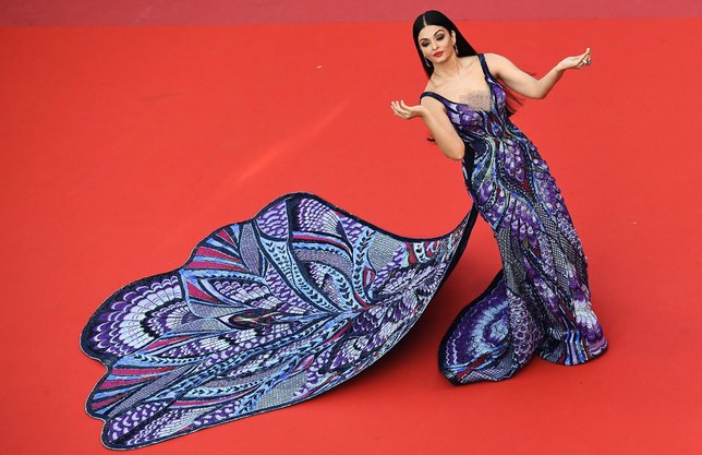 Penampilan Aishwarya Rai di Cannes, cantik! ©AFP