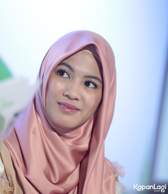 Alyssa yang tetap istiqomah dengan hijabnya © KapanLagi.com®/Muhammad Akrom Sukarya