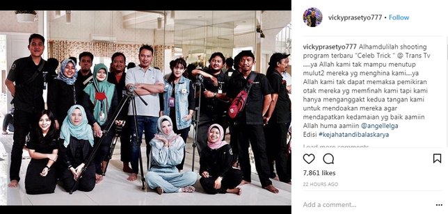 Angel dan Vicky punya program baru ©instagram/vickyprasetyo777