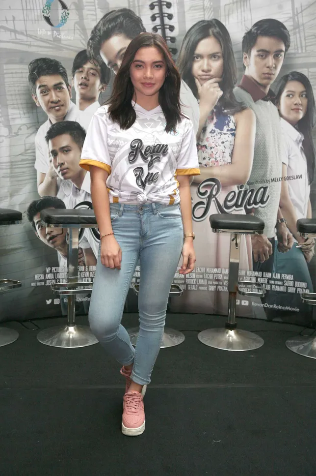 Angela merasakan banyak tantangan baru di film perdananya @ KapanLagi.com/Fikri Alfi Rosyadi