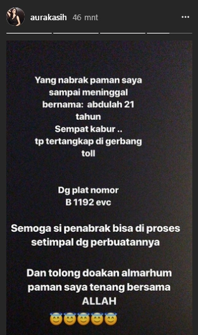 Pelaku penabrakan adalah seorang pemuda / Credit: Instagram - aurakasih