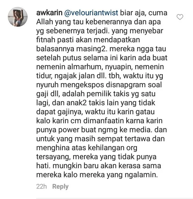 Awkarin baru sadar sudah dimanfaatkan orang lain ©instagram/awkarin