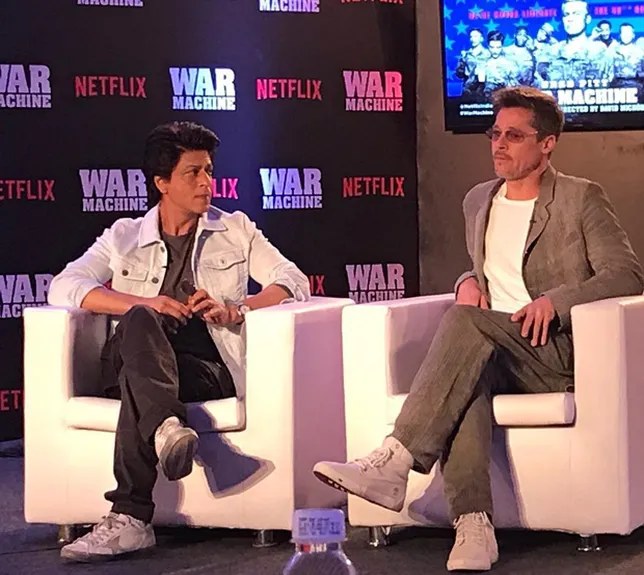Shahrukh bertemu Brad Pitt di Mumbai ©NDTV