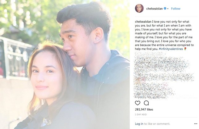 Chelsea Islan tulis kalimat romantis untuk Daffa Wardhana. Credit: via instagram.com/chelseaislan