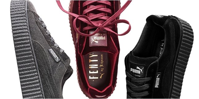 Sneaker Fenty Trainer and Creepers (© Sneaker News)