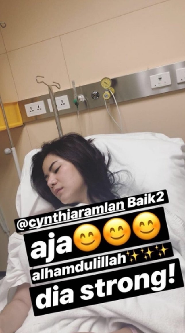 Olla menyebut kondisi Cynthia baik-baik saja ©instagram/ollaramlanaufar