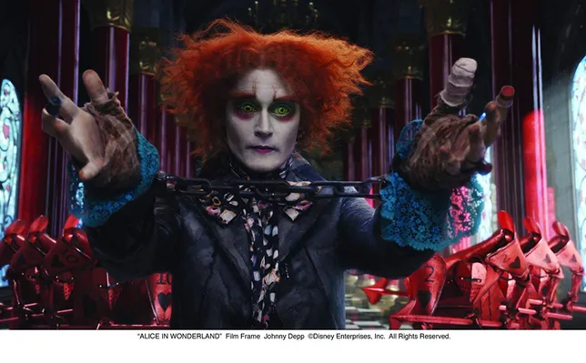 Penampilan Johnny Depp di film ALICE IN WONDERLAND © © Disney Enterprise/Film Frames