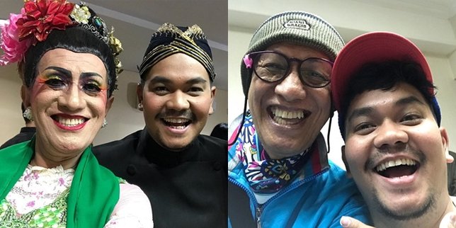 Tak lupa Didik Nini Thowok juga berfoto bersama Indra Bekti (credit: instagram.com/didikninithowok)