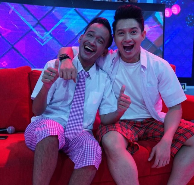 Ruben Onsu dan Chand Kelvin (credit : instagram.com/officialmnctv)