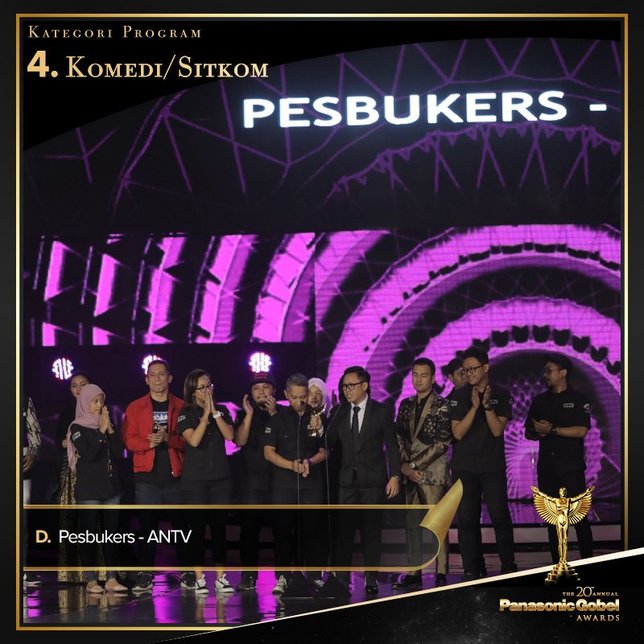 Pesbukers jadi 'Program Komedi/Sitkom' terbaik © Twitter/PGAwards