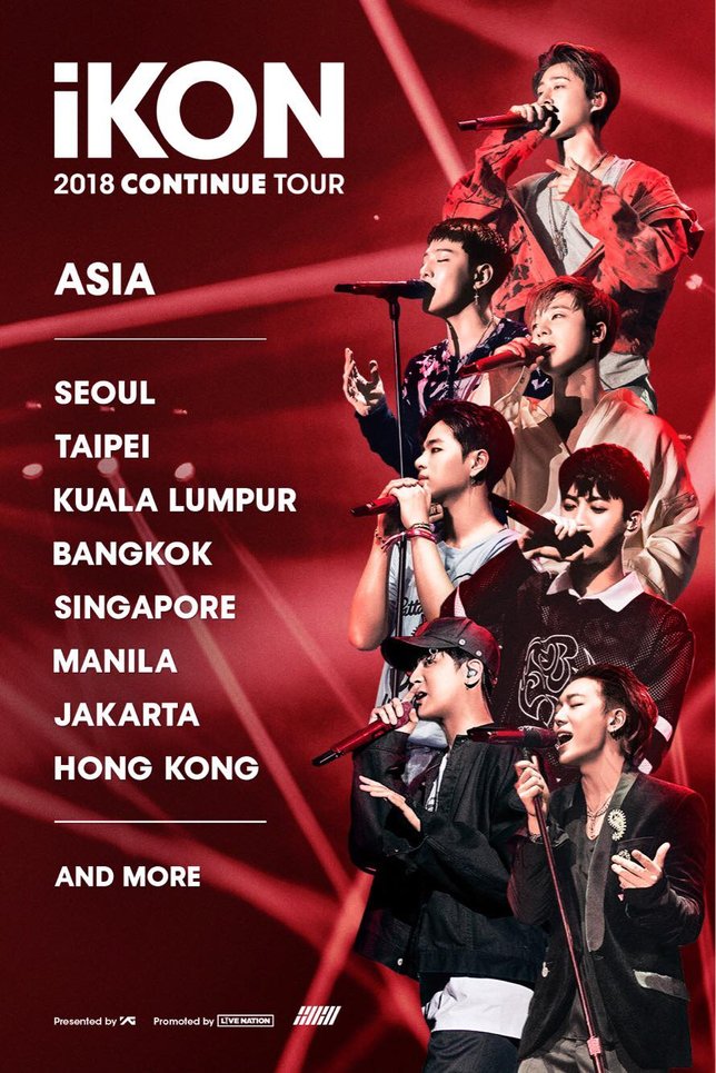 Daftar kota-kota Asia yang akan dikunjungi oleh iKON © YG Entertainment