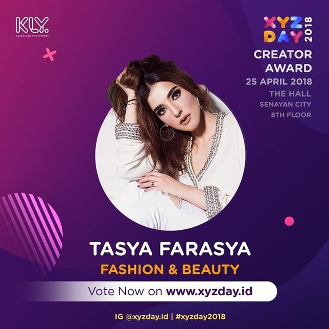 Tasya Farasya Jadi Kontent Kreator Fashion & Beauty Pilihan XYZ Day 2018