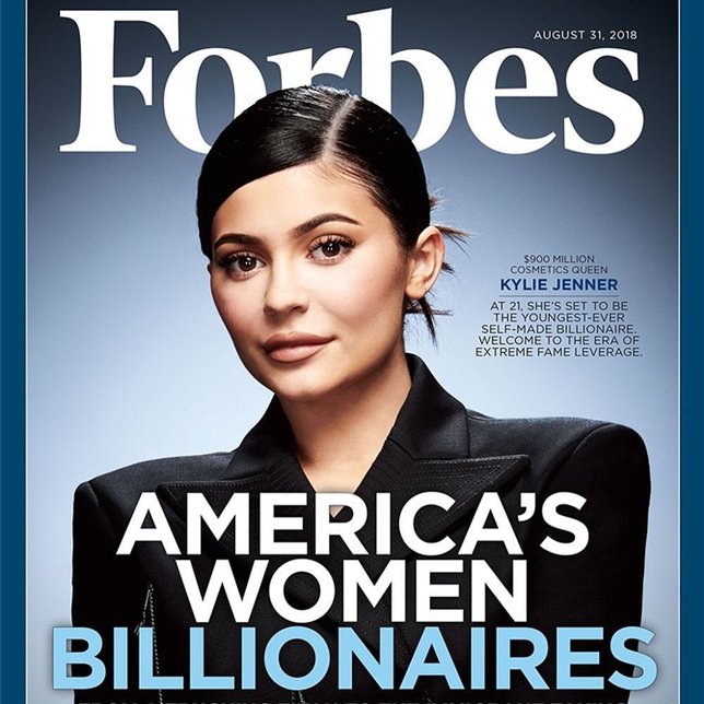 Kylie Jenner jadi cover majalah ternama Forbes ?nstagram.com/forbes
