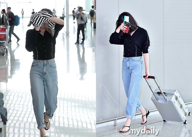 Jeon Jong Seo yang kena kritikan dari netizen karena sikapnya saat di bandara. © My Daily