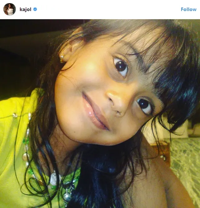Kajol upload foto ini di hari ultah Nysa ©instagram/kajol