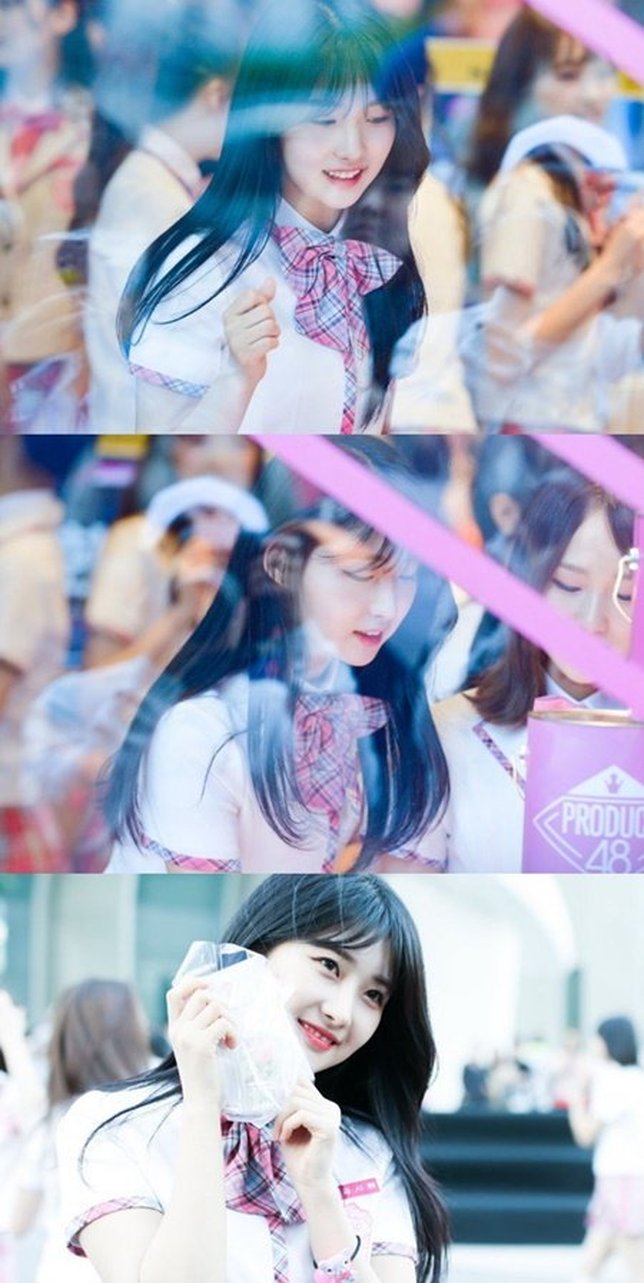 Kim Sihyeon, trainee PRODUCE 48 yang dianggap mirip Suzy. © Sports Seoul