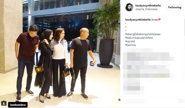 Bella sudah berani posting foto Emran ©instagram/laudyacynthiabella
