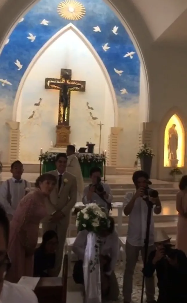 Altar tempat Marcell dan Deasy melakukan pemberkatan nikah ©instagram/mischach