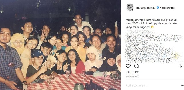 Pajang Foto Lawas Waktu Kuliah Bisa Tebak Yang Mana Mulan Jameela