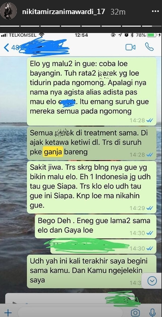 Lanjutan Curhat Narkoba dan Selingkuh, Nikita Mirzani: Kenapa Elo Mau Nikahin Gue