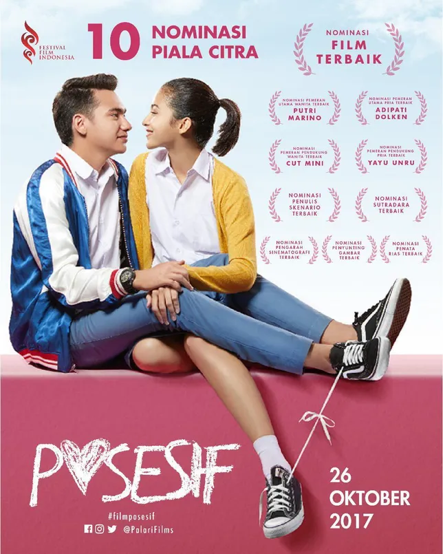 Posesif masuk nominasi Piala Citra © Instagram/palarifilms