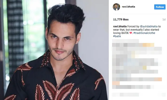 Ravi ganteng nggak pakai batik? ©instagram/ravi.bhatia