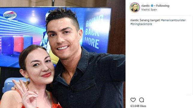 Foto bareng Cristiano Ronaldo © instagram.com/riantic