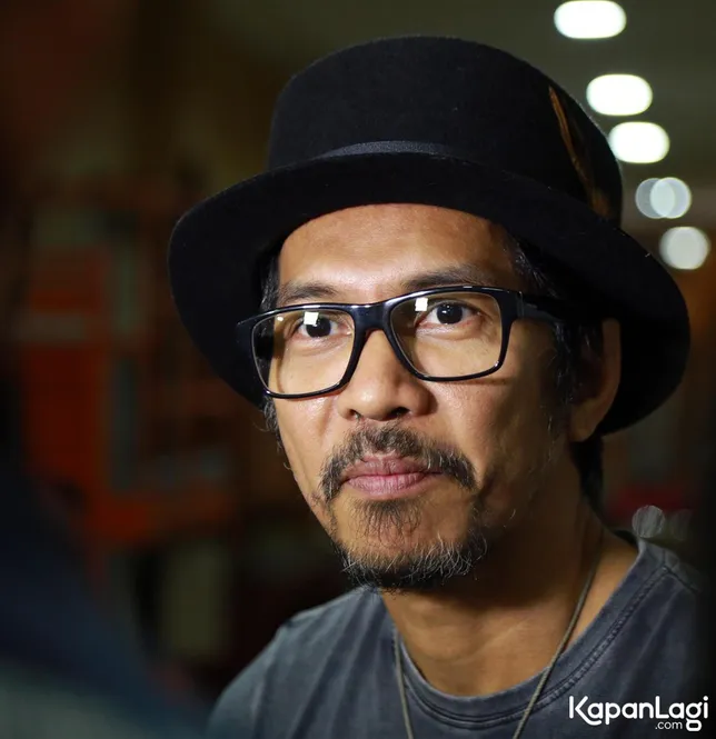 Ridho Slank berbagi cerita perjuangannya menekuni musik yang penuh liku © KapanLagi.com®/Muhammad Akrom Sukarya