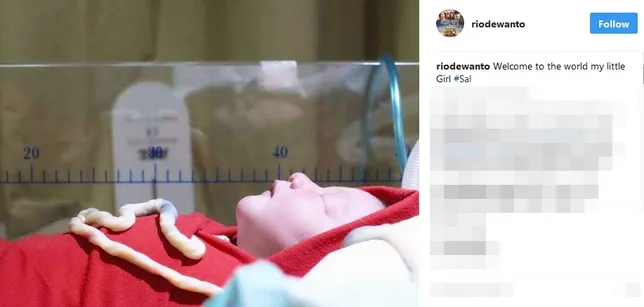 Baby Sal, anak Atiqah dan Rio Dewanto ©instagram/riodewanto