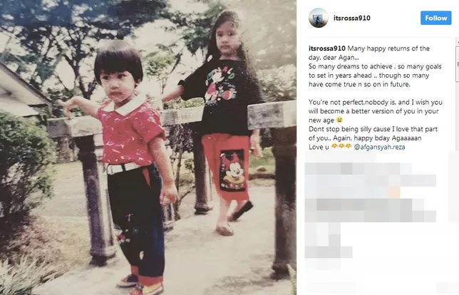 Manisnya ucapan selamat ultah dari Rossa buat Afgan ©instagram/itsrossa910
