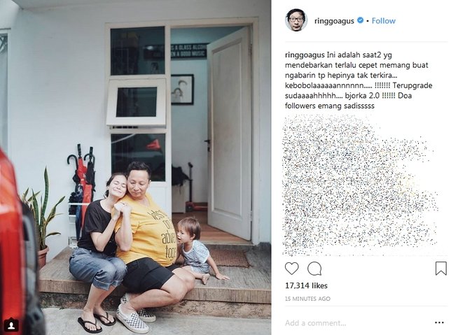 Gaya kocak Ringgo menyambut Bjorka 2.0 ©instagram/ringgoagus