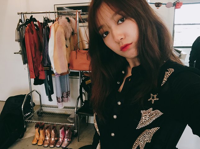 Penampilan cantik Park Shin Hye di Coach Event New York. © Instagram/ssinz7