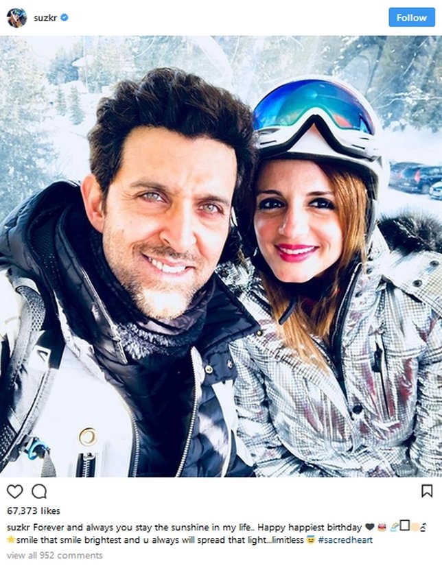 Hrithik Roshan Ultah ke-43, Sussanne Khan Sampaikan Ucapan 