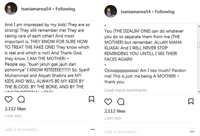 Tsania nampak tak sabar ingin bertemu dengan anak-anaknya ©instagram/tsaniamarwa
