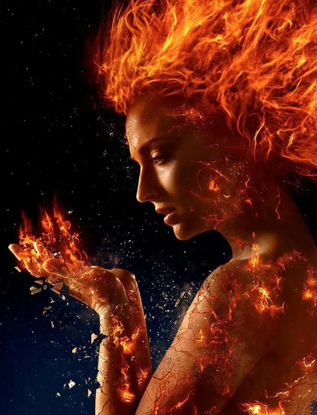 Sophie Turner di film X-MEN: DARK PHOENIX (Credit: imdb.com)