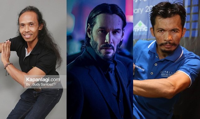 Yayan Ruhian, Keanu Reeves dna Cecep Rahman akan beradu akting di film 'JOHN WICK 3' (credit: istimewa)