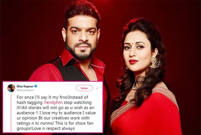 Ekta Kapoor beri jawaban atas tuntutan hentikan Yeh Hai Mohabbatein ©twitter