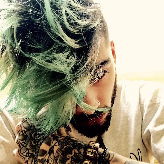  Rambut  Dicat Hijau Zayn Malik Dibilang Mirip Brokoli 