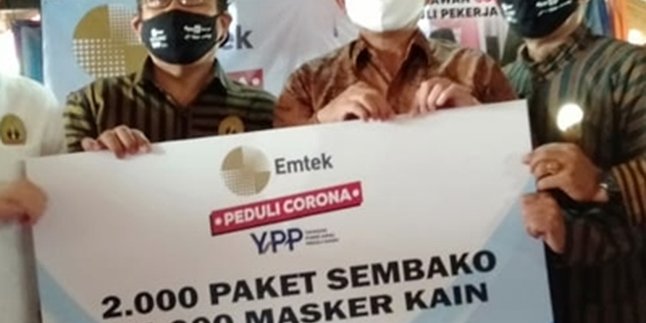 EMTEK Cares for Corona Again Distributes Thousands of Basic Needs Packages and Cloth Masks to the Paguyuban in Central Java