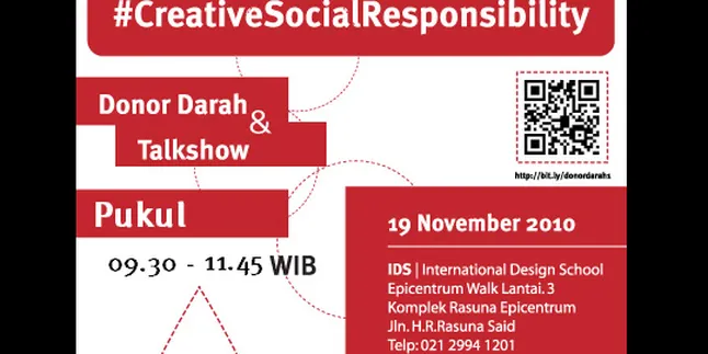 Creative Social Responsibility Gelar Donor Darah Untuk Negeri