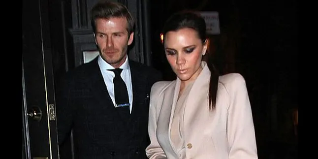 David - Victoria Beckham Hadir di Westminster Abbey