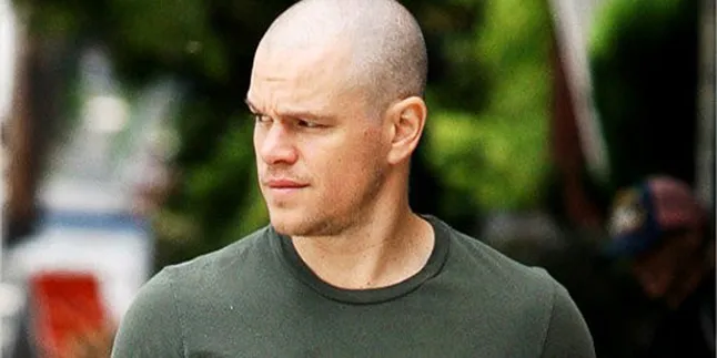 Matt Damon Pamer Gaya Rambut Baru, Gundul!