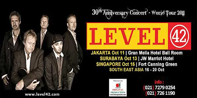 Level 42 Siap Gebrak Jakarta dan Surabaya!