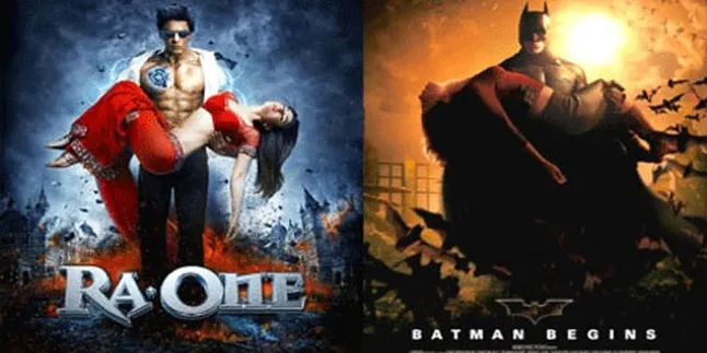 Poster Film Shahrukh Khan Jiplak 'BATMAN BEGINS'?