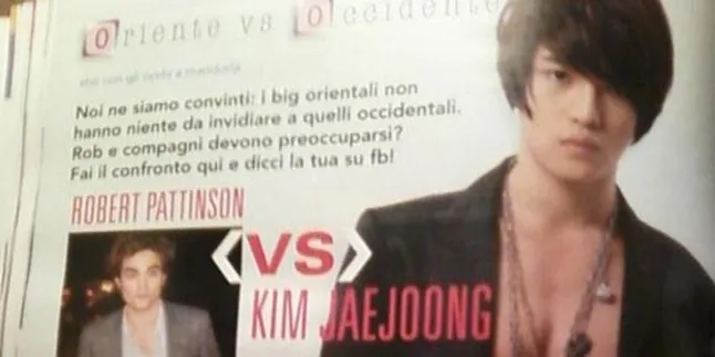 Jaejoong Disandingkan Robert Pattinson di Italia
