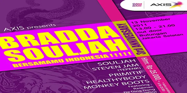 Braddasouljah Rayakan Eksistensi Ketiga