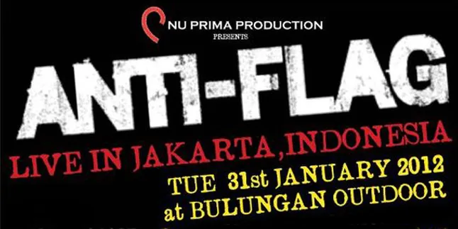 Band Punk, Anti Flag Konser di Jakarta