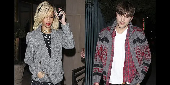 Rihanna 'Apeli' Ashton Kutcher Tengah Malam!